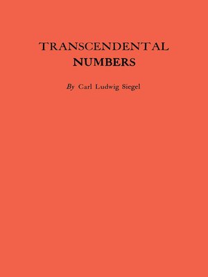 cover image of Transcendental Numbers